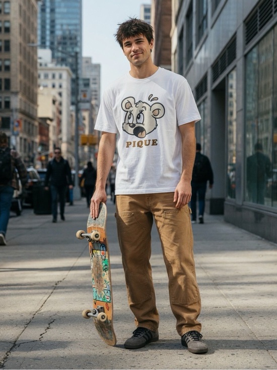 Gelato Pique Other - Gelato Pique Homme Cream Bear Graphic Short Sleeve T-Shirt Size Large